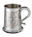 Skye Celtic Embossed Pewter Tankard