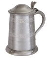 Medieval Hunting Scene Pewter Tankard