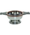 Copper Rim Pewter Quaich, Small