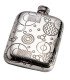 Retro Style Pewter Pocket Flask