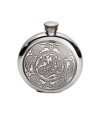 Paisley Pewter Round Flask