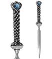 Celtic Pewter Letter Opener with Sapphire Stone