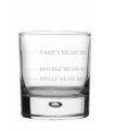 Personalised Drinks Measure Whisky Glass