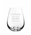 Dimple Base Stemless White Wine Glass