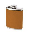 English Tan Leather Hip Flask