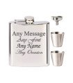 Stainless Steel Hip Flask with Funnel and Cups 6oz