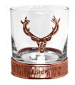 Majestic Stag Head Copper Whisky Glass