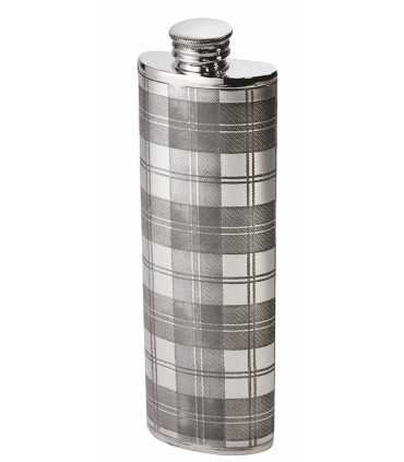 Tartan Purse Pewter Flask 3oz