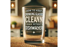 How to Keep Your Drinking Glasses Clean and Sparkling Without a Dishwasher